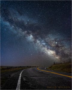 Milky Way over the Kneeland Road, Humboldt County, California